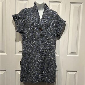 Style & Co Multicoloured Cap Sleeve Cardigan Sweater Size M